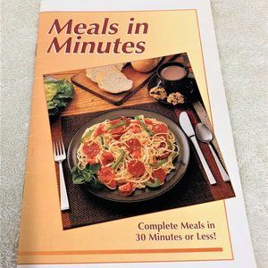Vintage Softcover Cookbook Meals in Minutes Reiman (Taste of Home) 1998
